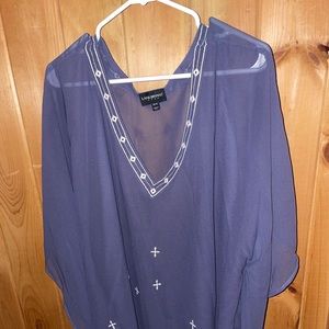 Lane Bryant 26/28 wing sleeve blouse